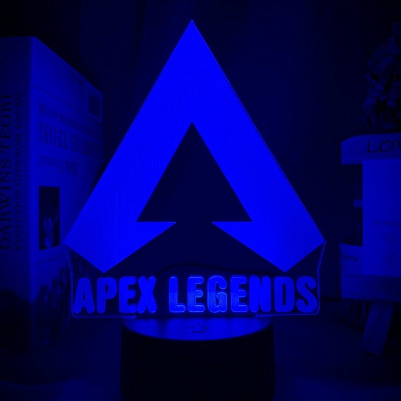 Apex Legends Logo Nočné Svetlo Led Meniace Farbu Pre Herňu Nápady Na Výzdobu Miestnosti Skvelé Podujatie Cena Hráči Narodeniny Darčeková Usb Lampa