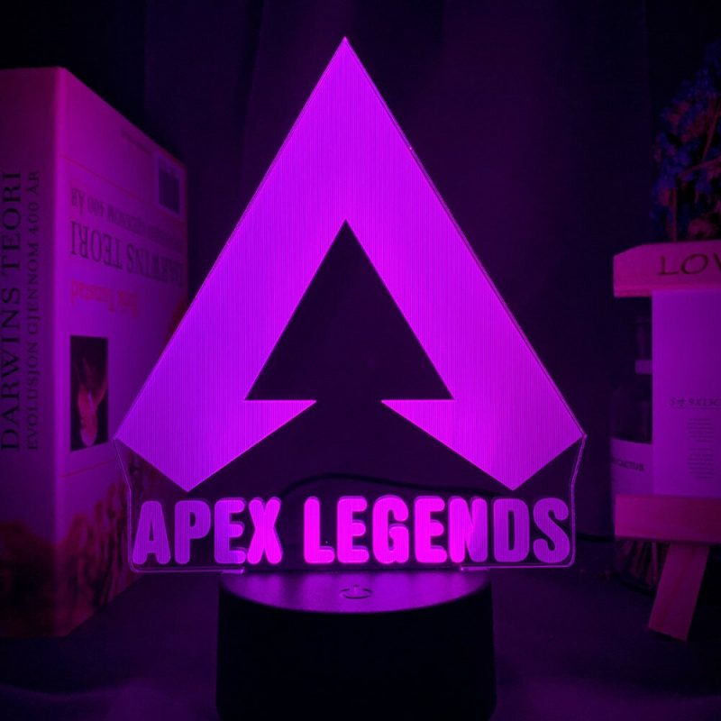 Apex Legends Logo Nočné Svetlo Led Meniace Farbu Pre Herňu Nápady Na Výzdobu Miestnosti Skvelé Podujatie Cena Hráči Narodeniny Darčeková Usb Lampa