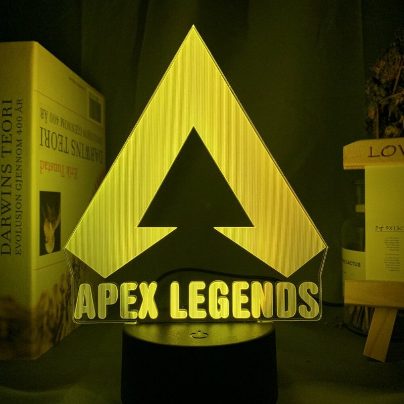 Apex Legends Logo Nočné Svetlo Led Meniace Farbu Pre Herňu Nápady Na Výzdobu Miestnosti Skvelé Podujatie Cena Hráči Narodeniny Darčeková Usb Lampa