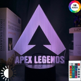 Apex Legends Logo Nočné Svetlo Led Meniace Farbu Pre Herňu Nápady Na Výzdobu Miestnosti Skvelé Podujatie Cena Hráči Narodeniny Darčeková Usb Lampa