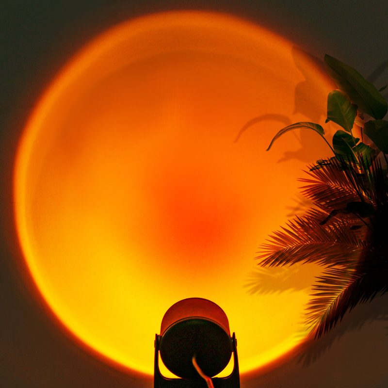 Charminer 180° Rotácia Západ Slnka Projekcia Led Svetlo Dekor Fotografické Usb Nočné Do Spálne Obývacia Izba Domáca Párty