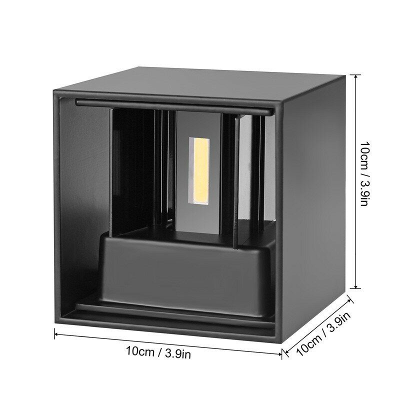 Dx-ct1 Ac 220v Vodotesná 7w Hliníková Kocka Cob Led Nástenné Svietidlo Moderné Domáce Osvetlenie