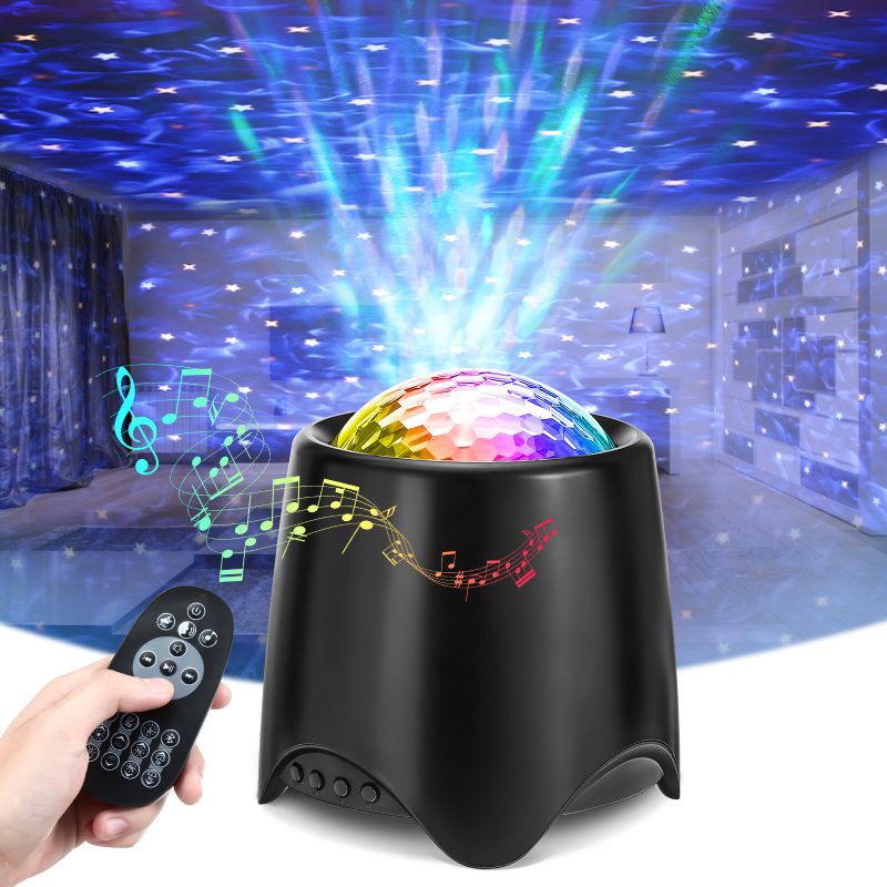 Elfeland Usb Rgb Led Galaxy Projector Light Nočné Svetlo Starry Sky Ocean Music S Diaľkovým Ovládaním