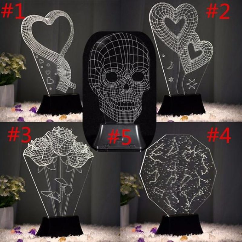 Led 3d Nočné Svetlo Usb Creative Home Energy Saving Night Light Nočná Lampa