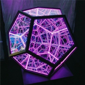 Led Nočné Svetlo Infinite Dodecahedron Color Umenie Dekor Novinka Vianočný Darček Cool Technology Dekorácia Home Decor