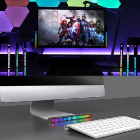 Led Osvetlenie Interiéru Atmosférické Svetlo Rgb Led Pásové S Usb Bezdrôtovým Diaľkovým Ovládaním Hudby S 8 Režimami Pre Domácu Dekoráciu