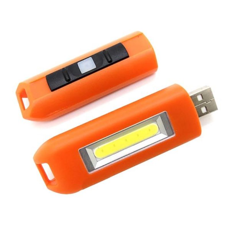 Mini 0.5w Usb Nabíjateľná Vrecková Baterka Cob Led Na Kľúče