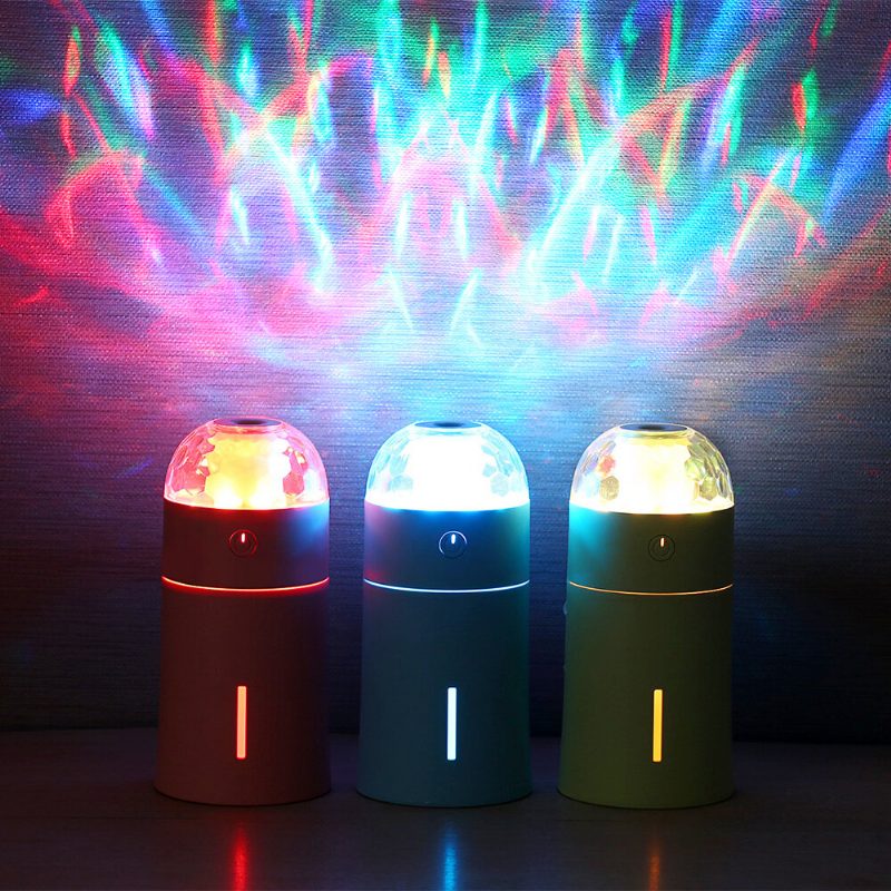 Nový Ultrazvukový Zvlhčovač Magic Cup S Farebnými Led Svetlami Pre Domácu Kanceláriu V Aute Mini Aroma Difuzér Čistička S Automatickým Vypínaním