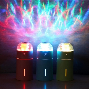 Nový Ultrazvukový Zvlhčovač Magic Cup S Farebnými Led Svetlami Pre Domácu Kanceláriu V Aute Mini Aroma Difuzér Čistička S Automatickým Vypínaním