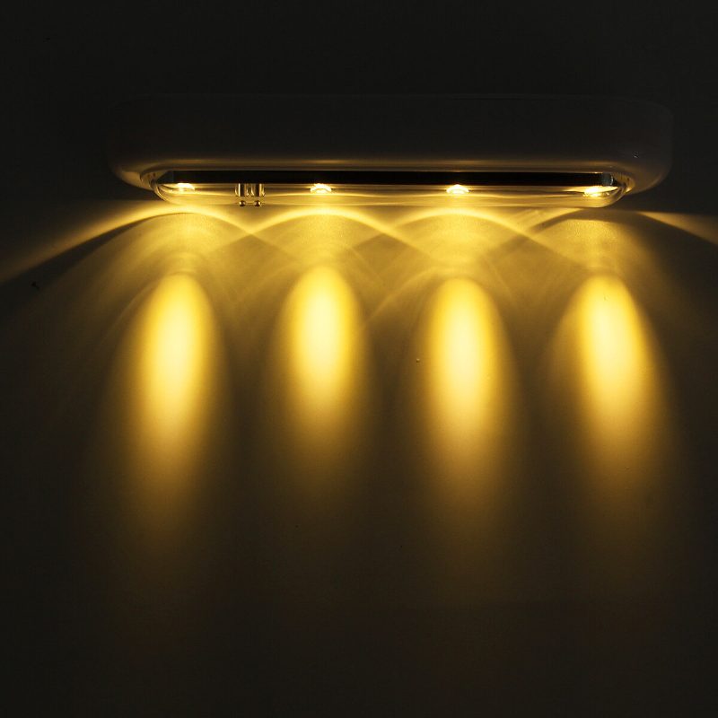 Obdĺžnikové 4led Dotykové Senzorové Nočné Svetlo Šatníková Skriňová Lampa Home Indoor Decor