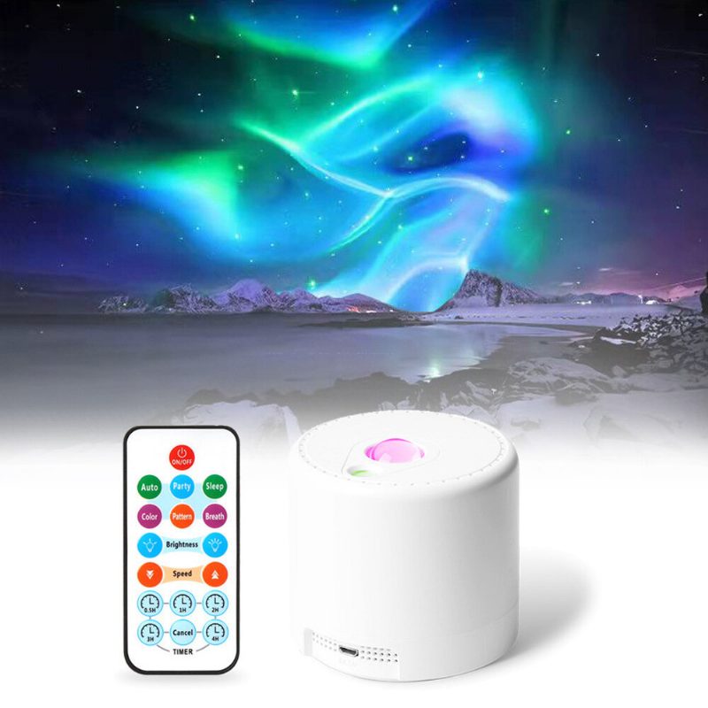 Rgb Led Aurora Star Sky Projection Lamp Sync With Music Diaľkové Ovládanie Funkcia Časovaného Spánku