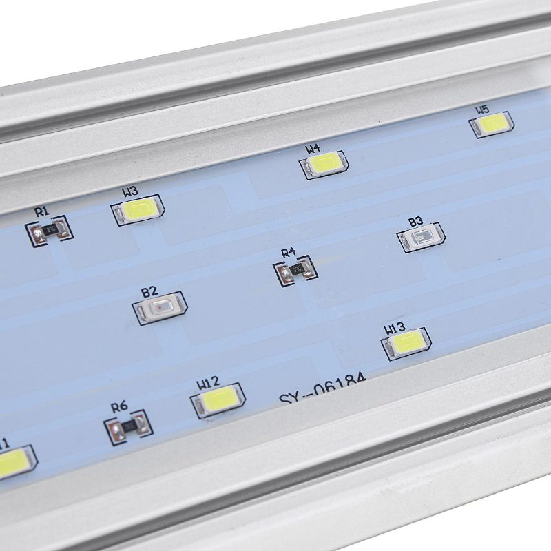 Stmievateľné A Časovač Led Osvetlenie Akvária Na S Výsuvnými Držiakmi Pre 30 cm Rast Rastlín V Nádrži 3 Svetelné Režimy Biela + Modrá + Červená Led 5730smd