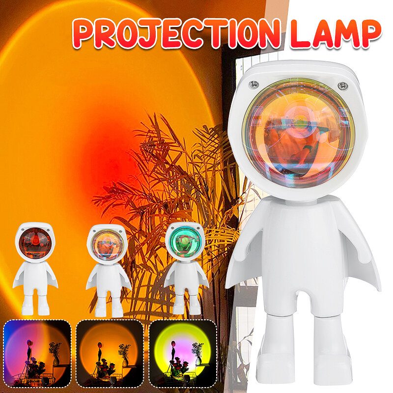 Sun Sunset Led Svetlo Rainbow Projection Stolová Lampa Home Dekor Usb Nočné