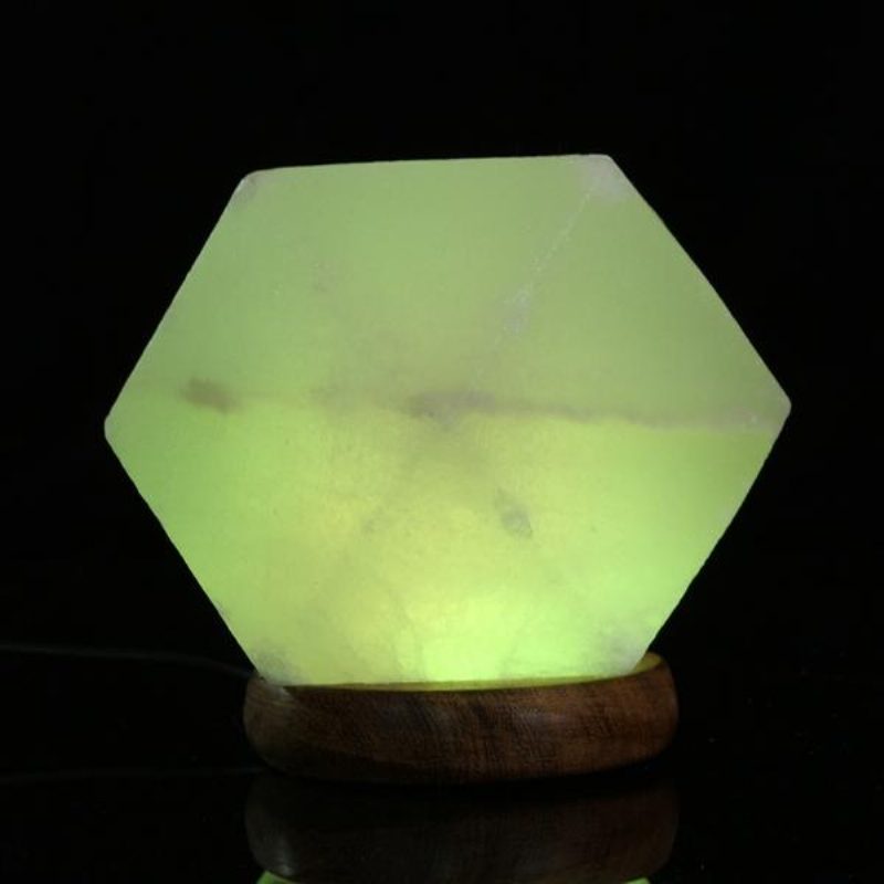 Usb Soľná Lampa Natural Crystal Rock Dekorácia Farebného Nočného Svetla Led