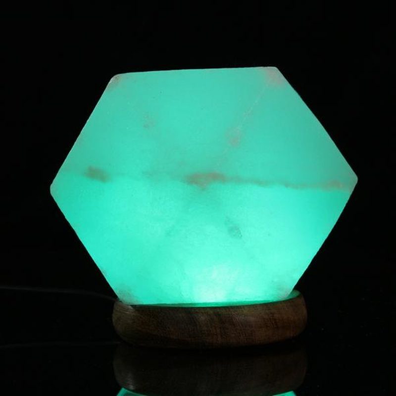 Usb Soľná Lampa Natural Crystal Rock Dekorácia Farebného Nočného Svetla Led