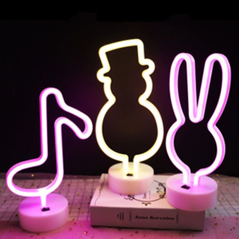 Vylepšite Neónové Nočné Svetlo Králik Vibrato Anchor Veľkoústy Vták Creative Night Light Spot