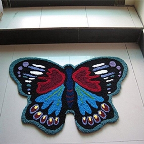 Dizajnová Kúpeľňová Podložka Butterfly S Protišmykovou Gumenou Podložkou Pre Kuchyňu/kúpeľňu/obývaciu Izbu 2.13 Ft X Ft