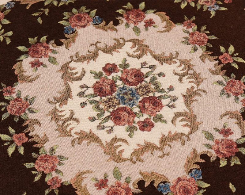 Dornier Jacquard Carpet Koberec S Okrúhlou Plochou Rusitc Kvetinové Koberce Umývateľné Do Vstupnej Spálne