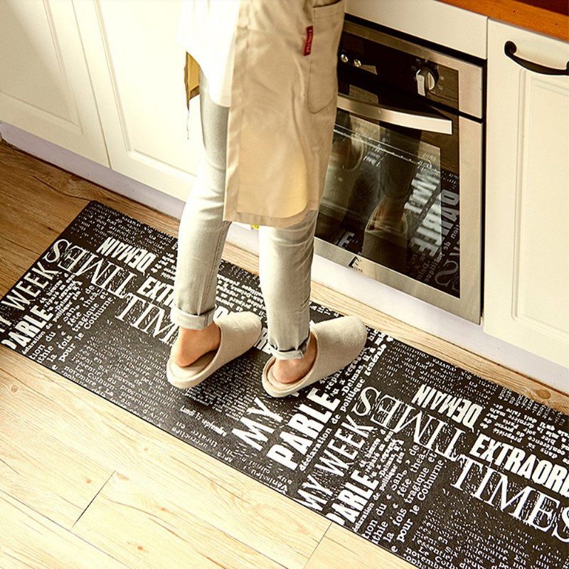 Moderné Heslo Premium Kuchynský Koberec Laundry Room Mat Standing Mat