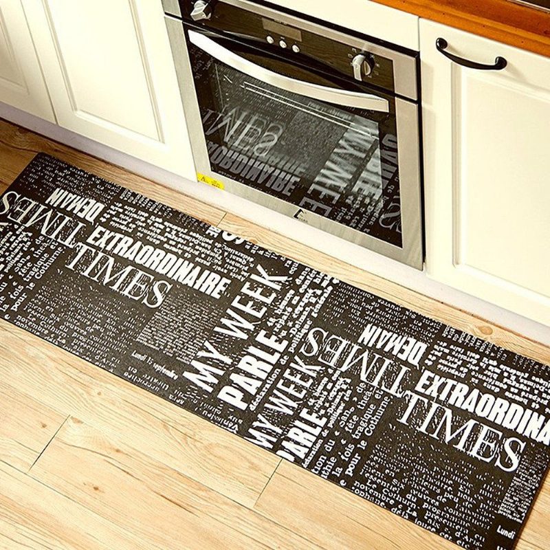 Moderné Heslo Premium Kuchynský Koberec Laundry Room Mat Standing Mat