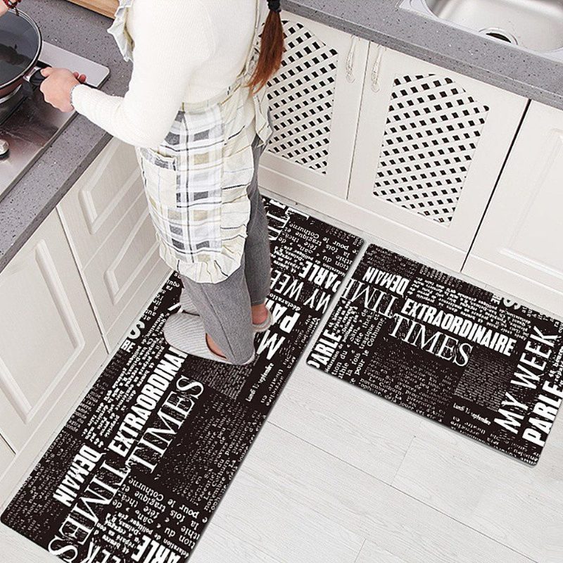 Moderné Heslo Premium Kuchynský Koberec Laundry Room Mat Standing Mat