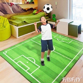 Roztomilý Koberec Na Futbalové Ihrisko Do Detskej Izby 39''x51''