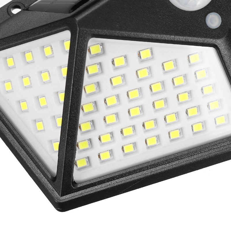 100 Led 800 Lm Vodotesné Nástenné Svetlo Solárne Napájanie 3 Režimy 120° Uhol Snímania Pir Camping Light