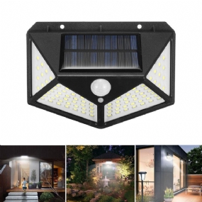 100 Led 800 Lm Vodotesné Nástenné Svetlo Solárne Napájanie 3 Režimy 120° Uhol Snímania Pir Camping Light