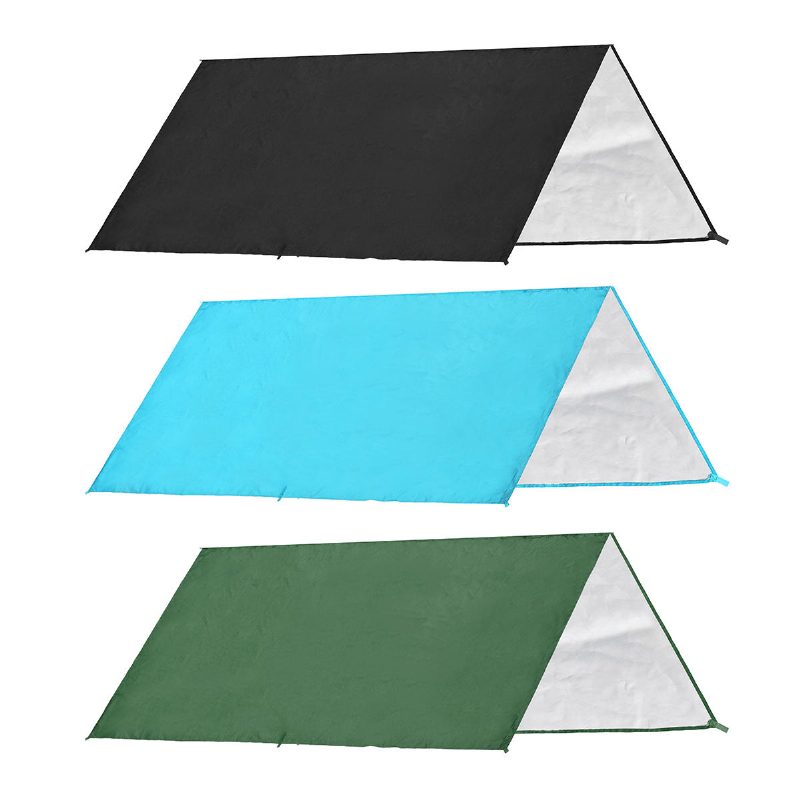 160x200cm/300x300cm 210t Prenosná Ľahká Vonkajšia Markíza Camping Stan Tarp Shelter Hojdacia Sieť Kryt Vodotesný Slnečník S Taškou