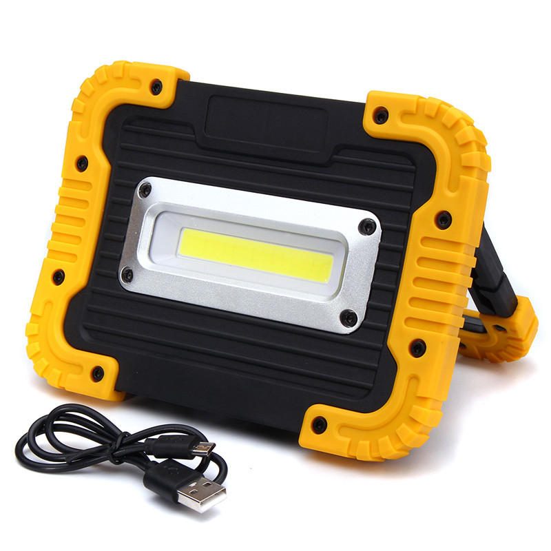 20 Led 10w 750lm Cob Led Pracovné Svetlo Usb Nabíjateľná Rukoväť Baterka Vonkajšia Kempingová Lampa