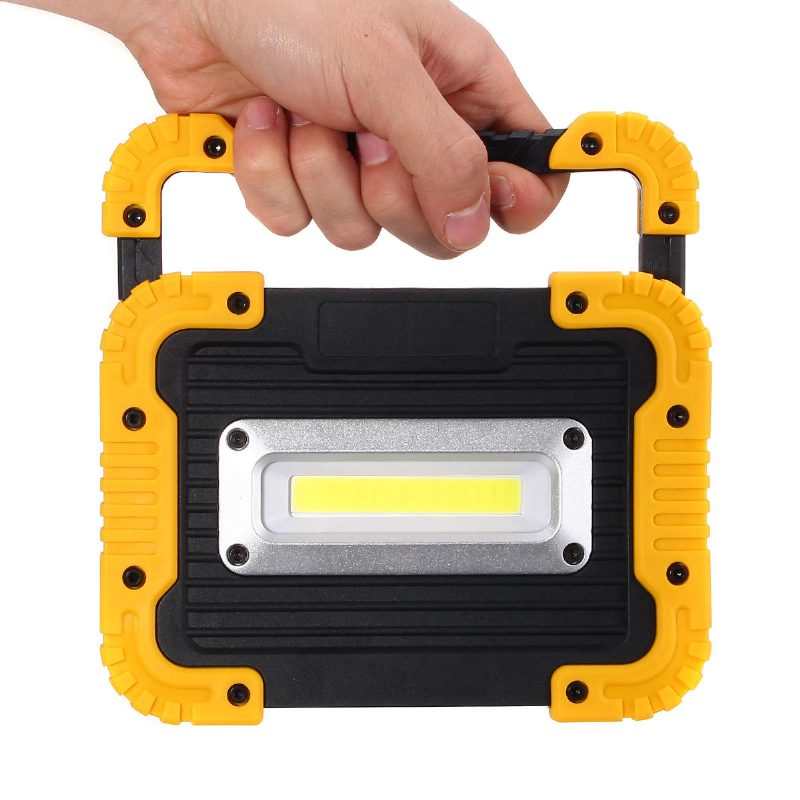 20 Led 10w 750lm Cob Led Pracovné Svetlo Usb Nabíjateľná Rukoväť Baterka Vonkajšia Kempingová Lampa