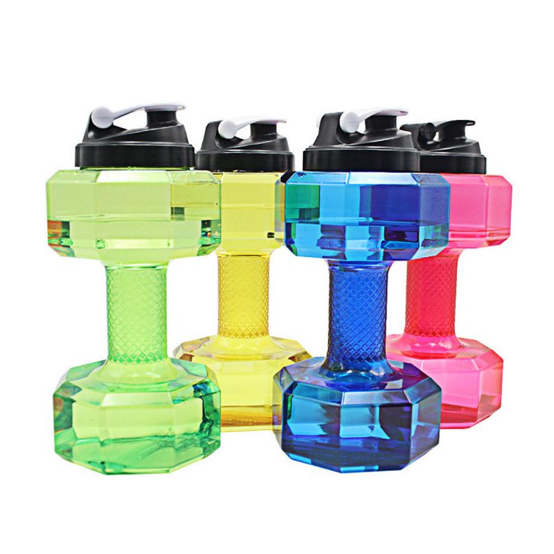 2.2 L Unisex Športové Fľaše Na Vodu Nepriepustné Nerozbitné Plastové Shaker Na Jogu Fitness Činka