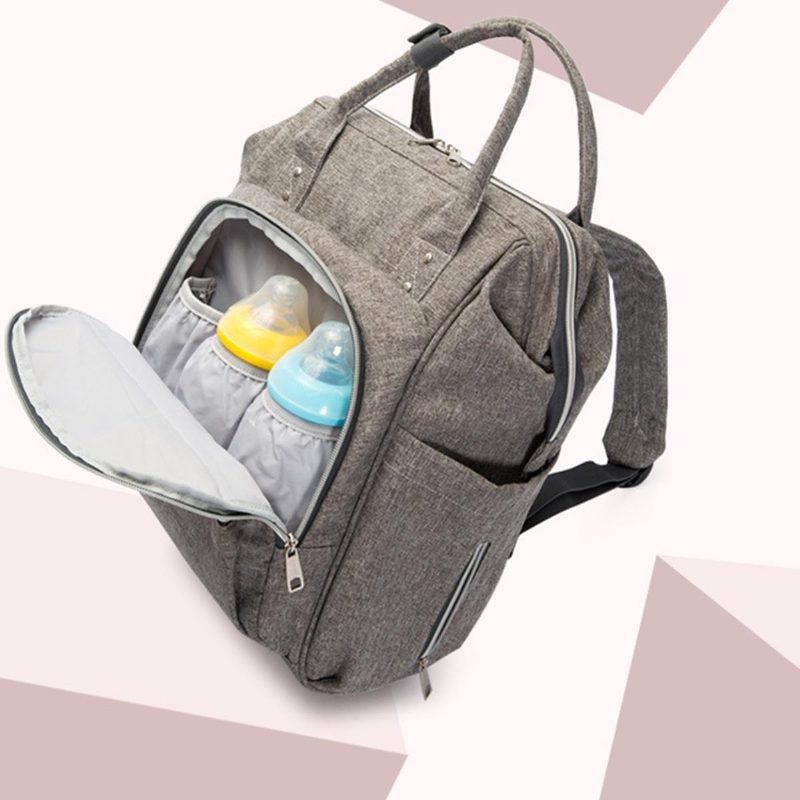 25l Outdoor Travel Múmia Baby Plienka Batoh Na Plienky Multifunkčná Prebaľovacia Taška + Na Fľašu S Vodou