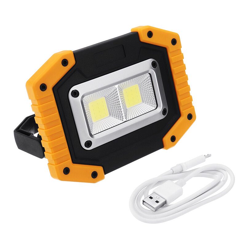 30w Usb Led Cob Svetlo Vonkajšie 3 Režimy Pracovné Camping Núdzová Lampa Baterka Bodové Vyhľadávacie Light