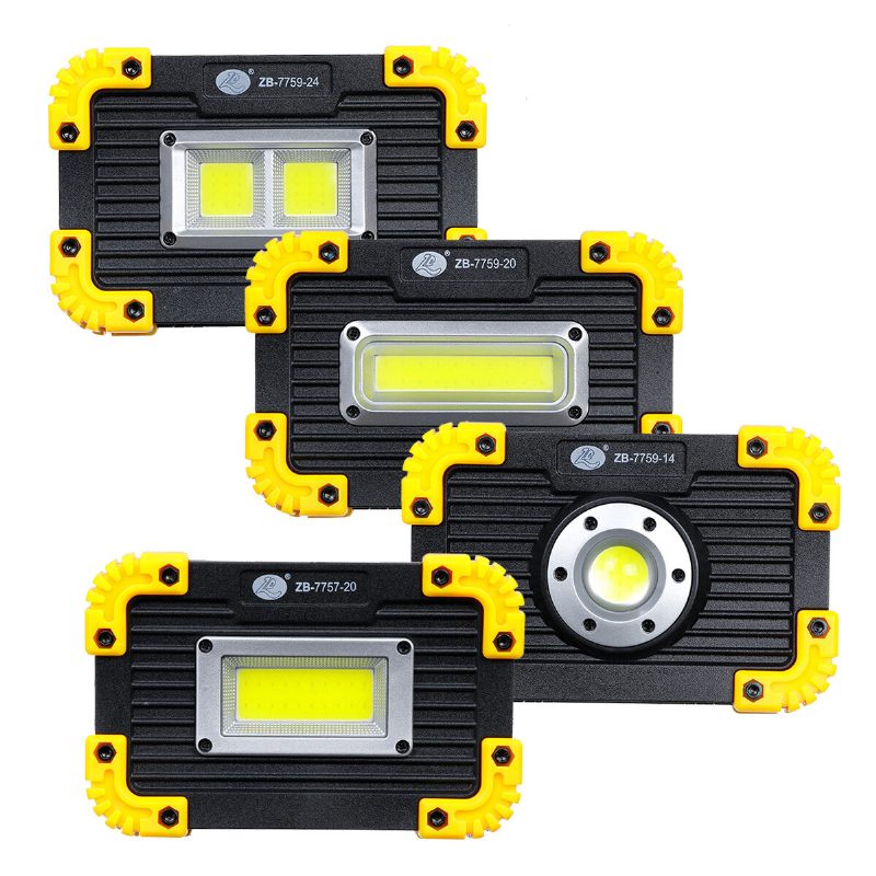 50w Cob Pracovné Svetlo Usb Nabíjanie 3 Režimy Kempingové Floodlight Núdzová Lampa Vonkajšie Cestovanie