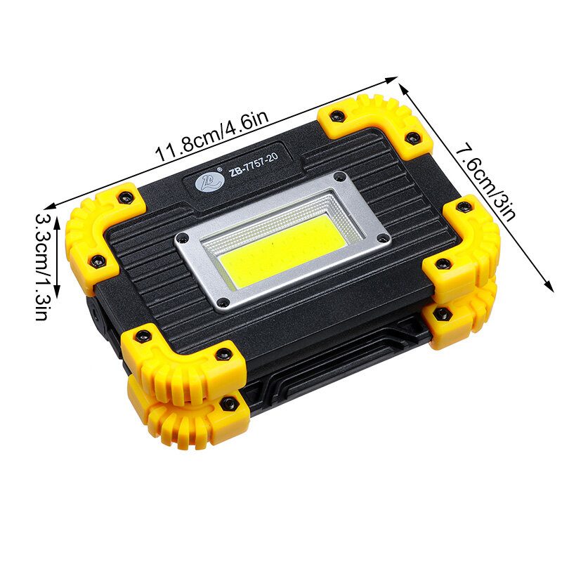 50w Cob Pracovné Svetlo Usb Nabíjanie 3 Režimy Kempingové Floodlight Núdzová Lampa Vonkajšie Cestovanie