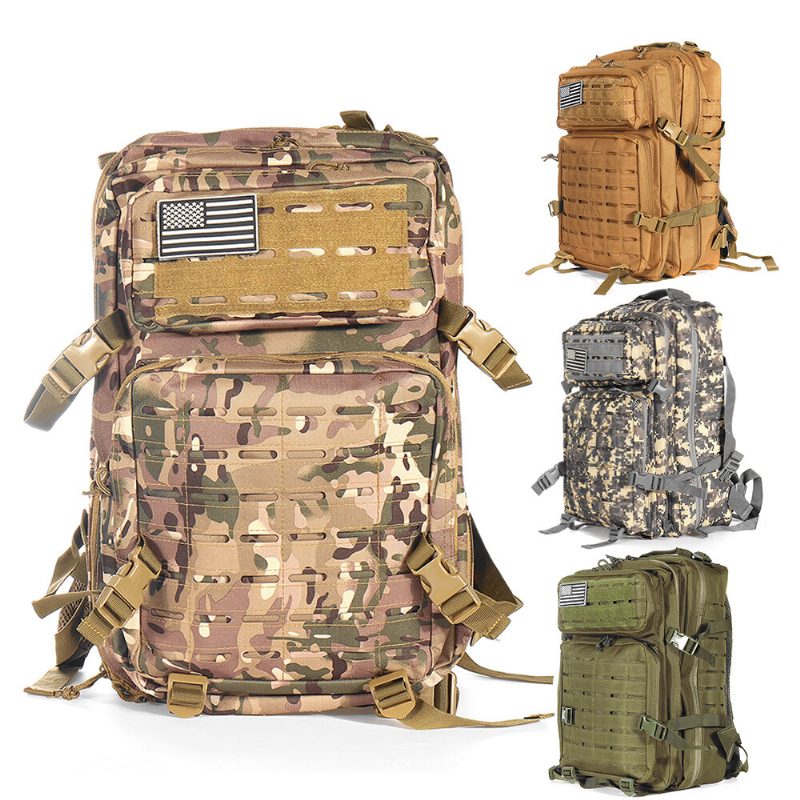 55l Outdoorový Batoh Molle Military Taktický Armádny Vodotesný Zips Veľkokapacitný Camping Turistika Trekingová Taška