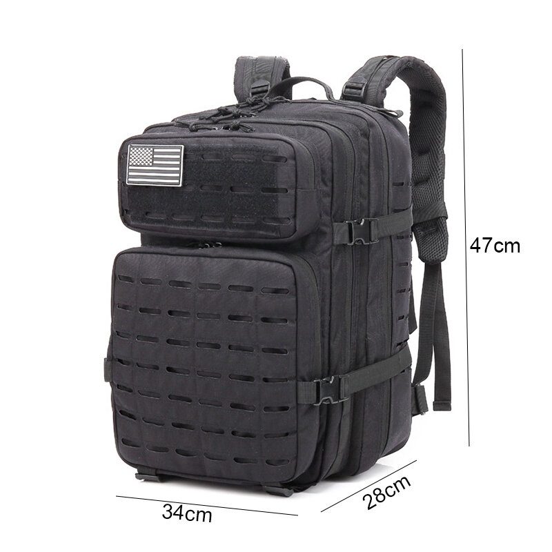 55l Outdoorový Batoh Molle Military Taktický Armádny Vodotesný Zips Veľkokapacitný Camping Turistika Trekingová Taška