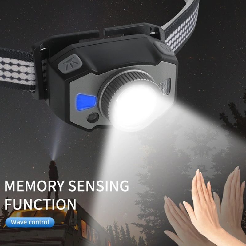 Čelovka Led Motion Ir Sensor Dobíjacie Svetlo