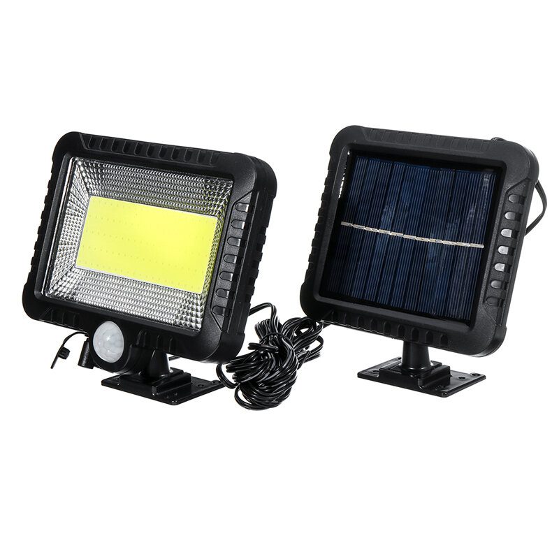 Cob 100led Svetlo 30w 600lumen Ip65 Solárna Lampa Vonkajšie Park Yard Záhradné Camping Light Pracovné