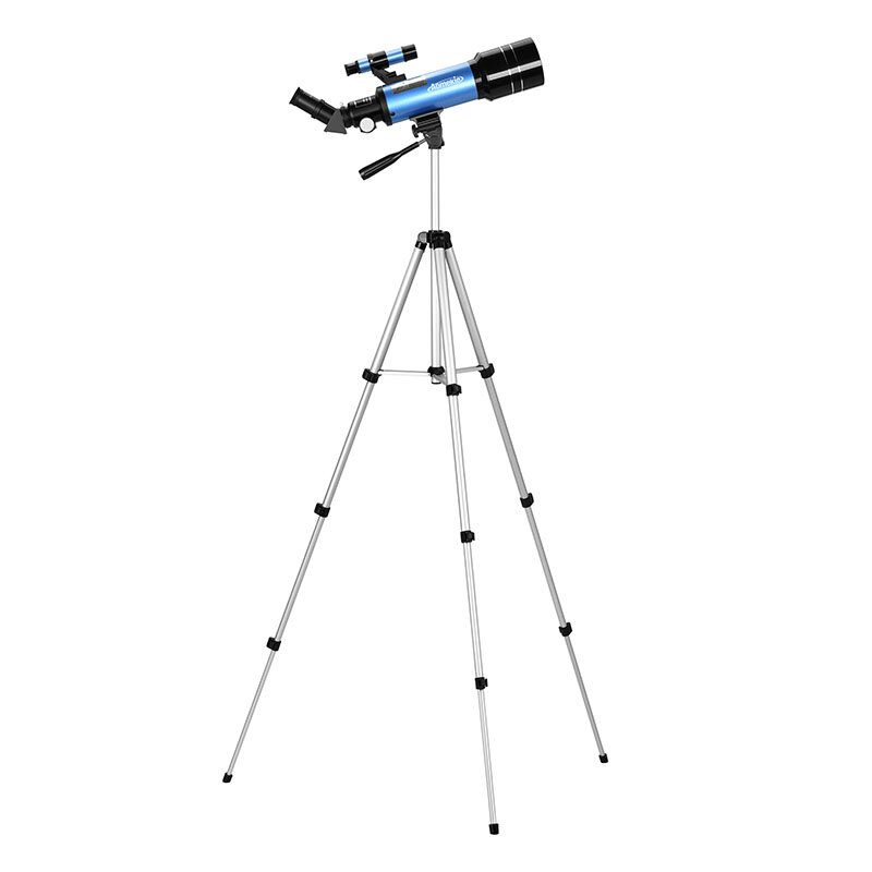 Eu Direct Aomekie 40070 66x Hd Astronomický Teleskop 70 mm Refraktorový Vzpriamený Okulár 3x Barlow Lens Finder S Adaptérom Pre Telefón Na Statív