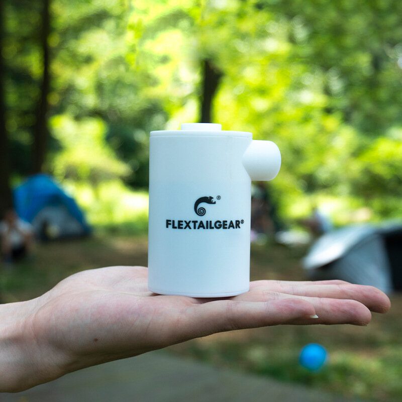 Flextailgear Max Pump 2023 Ultraľahká Usb Nabíjateľná Vodotesná Vzduchová Pumpa Nafúknutie Pre Nafukovací Kruh Camping Pad Matrac