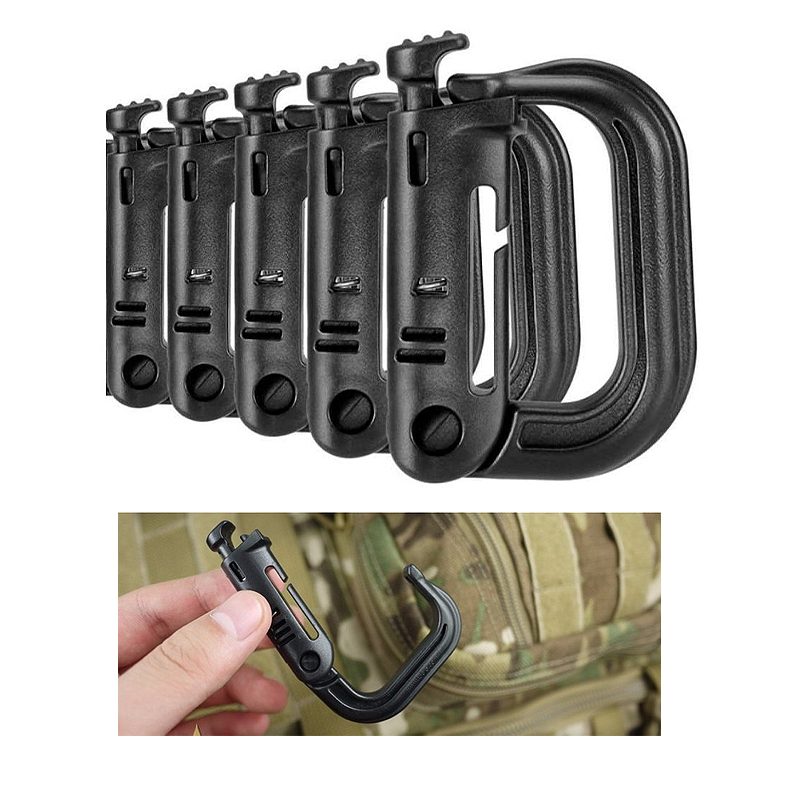 Grimlock Carabiners Taktický D-krúžok Pre Molle Gear Silný A Ľahký