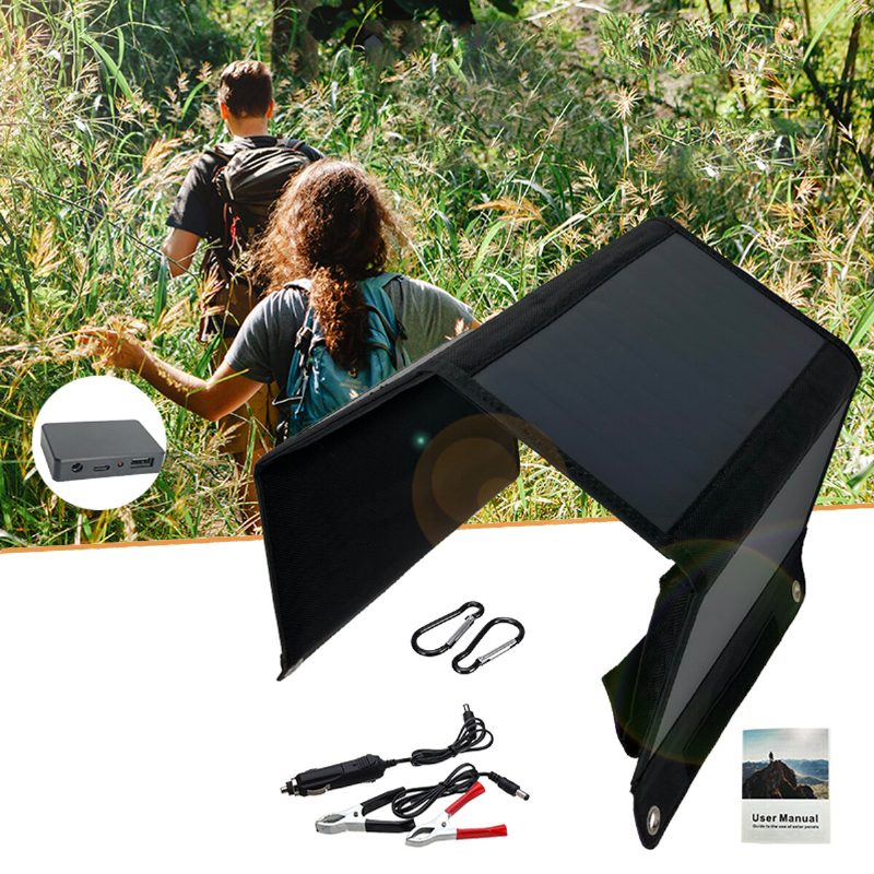 Leory 28w 12v Záplavový Solárny Panel Nabíjací Generátor Pre Smartfóny Tablet Light Power Bank Outdoor