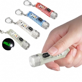 Mini Baterka Led Vrecková Kľúčenka Usb Nabíjateľná Lampa Do Exteriéru