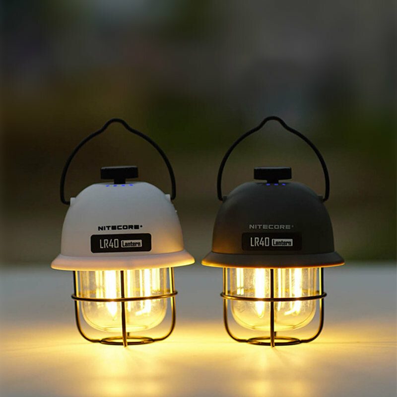 Nitecore Lr40 Kempingové Svetlo Usb-c Nabíjateľná Stanová Lampa 100 Lm Doba Prevádzky 65 Hodín 3 Svetelné Zdroje