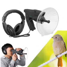 Parabolický Mikrofón Monokulárny X8 Ušný Ďalekohľad Pre Vtáky S Dlhým Dosahom 200m