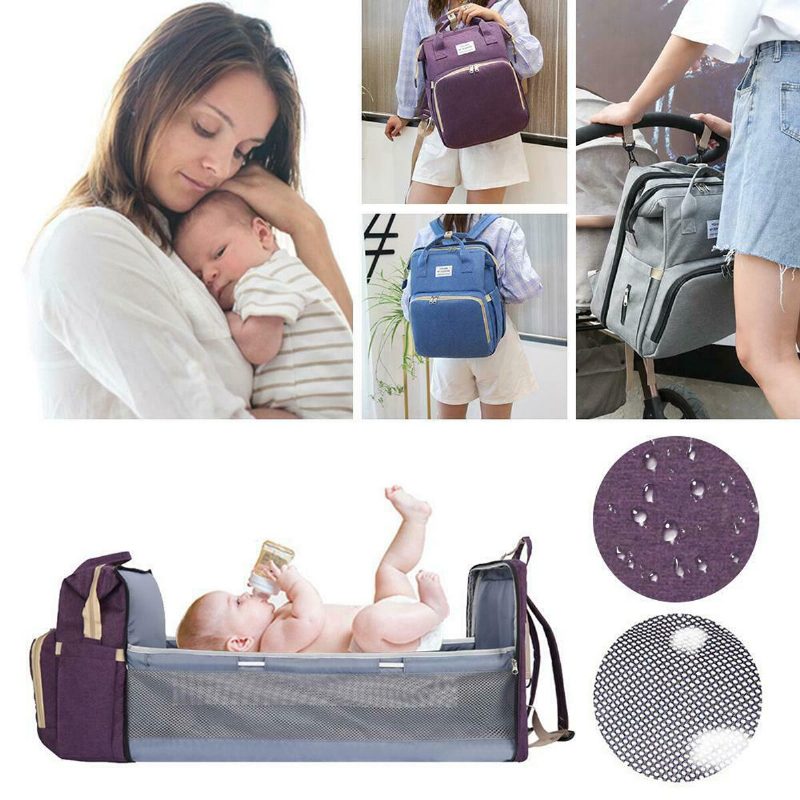 Prenosná Taška Na Plienky Skladacia Baby Travel Large Outdoor Backpack Detská Postieľka Mommy Bags