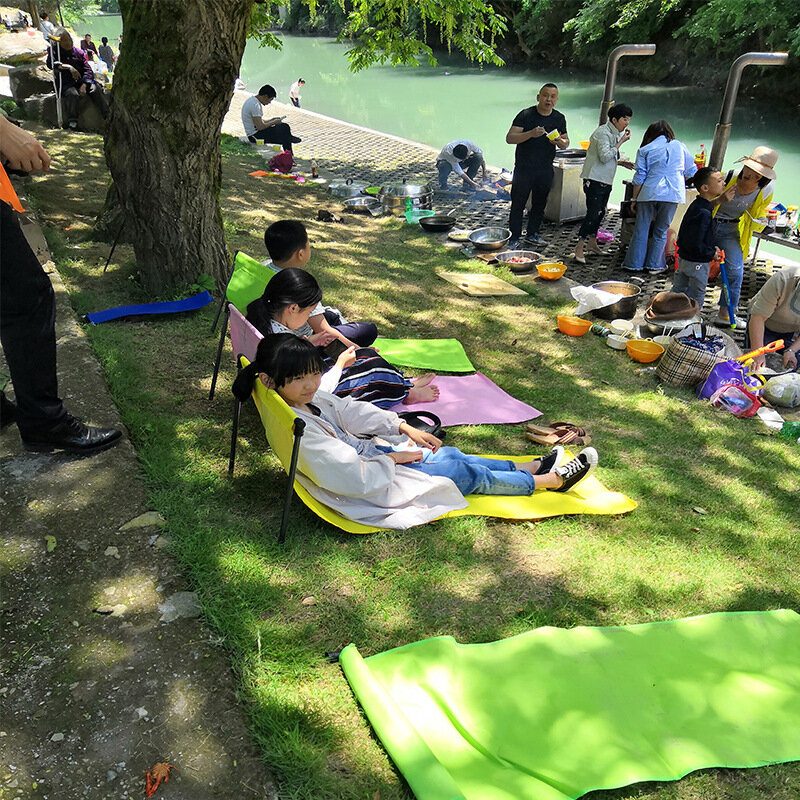 Skladacie Kreslo Lazy Sofa Prenosné Plážové Vonkajšie Kempingové Záhradné Sedadlo