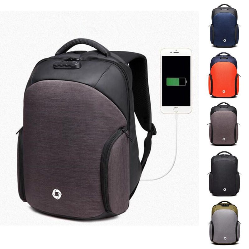 Usb Charge Batoh Proti Krádeži Laptop Pánske Batohy Outdoor Travel Business Bag Školské Tašky